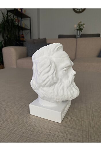 Root Made Karl Marx Dekoratif Büst 15 cm Kitaplık Dekor Hediyelik Biblo