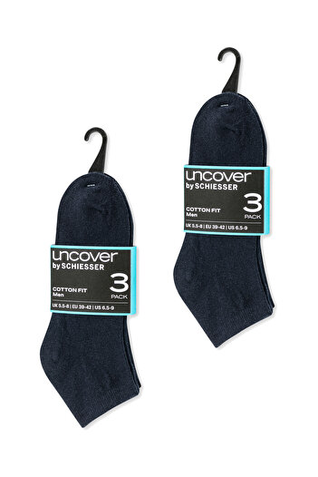 Schiesser Sneakersocken Uncover Sneaker-Socken Füsslinge Füßlinge No