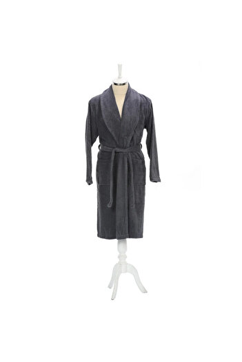 Özdilek Μπουρνούζι Unisex Colorist Şalyaka Size Xl - Σκούρο Γκρι