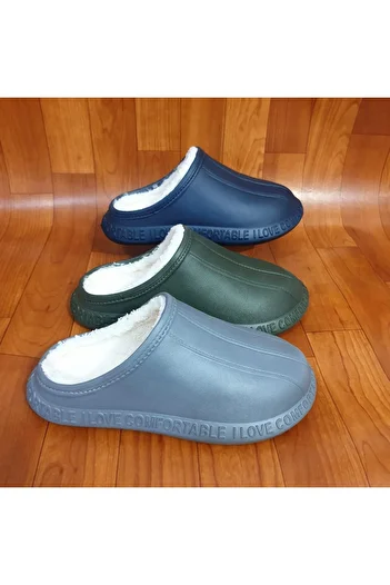 Akınal Bella Men's Waterproof Plush Winter Slippers (3 Pairs Will Be Sent, Different Numbers Can Be Received.)