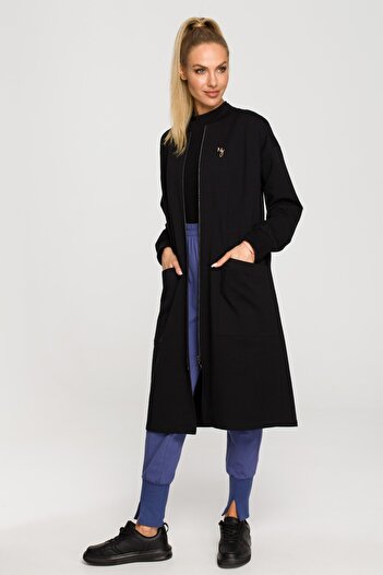 Made of Emotion Long sweatshirt with a zipper and pockets