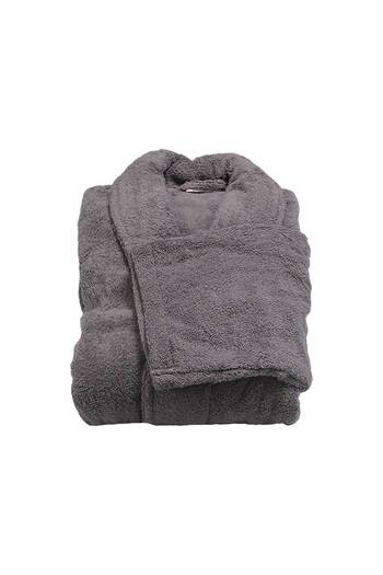 Homelux Gray Bathrobe S, 500 Gm, Cotton 100%