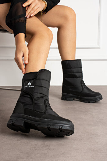 HKM shoes New Season Comfortable Fiber Thermo Sole Wedge Heel Γυναικείες ελαφριές καθημερινές μπότες χιονιού