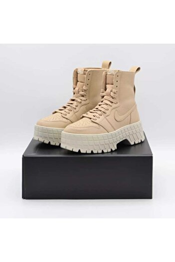 Nike Air Jordan 1 Brooklyn Hafif Yüksek Tabanlı Premium Kadın Spor Bot