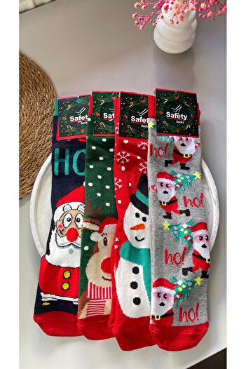 ASGÜL SOCKS Унисекс комплект коледни чорапи 4 чифта