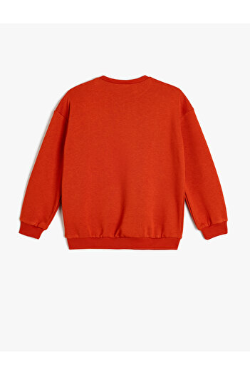 Koton Floral Printed Crew Neck Long Sleeve Sweatshirt