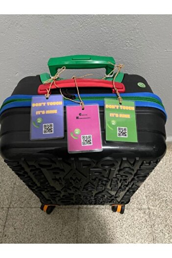 giftpuffy Kişiye Özel QR Kodlu Valiz - Bavul Etiketi