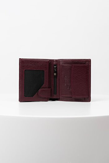 BAYDERİ Luna Genuine Leather Rfid Protected Gentle Men's Wallet with Convenient Coin Tank