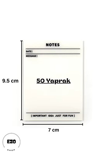 EZOSHOP Transparent Adhesive Post It Note Paper Postit Gridnotes Post-It