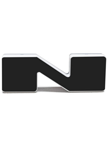 oracle Universal Illuminated LED Letter Badge - Matte Black Surface - N - White LED