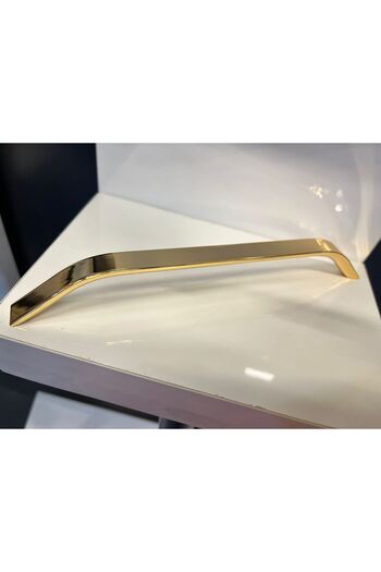 Taşkın Aksesuar Şahin Metal Kulp 192mm Altın Dolap Kapak Modern Tv Ünite Çekmece Mobilya Komidin Vestiyer