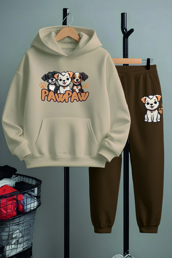 MYADA Premium Happy Dogs Σετ φόρμας με στάμπα στο κάτω μέρος 23352