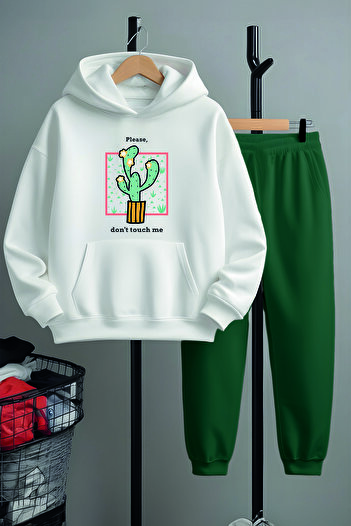 MYADA Premium Floral Cactus Printed Bottom Top Tracksuit Set 22836