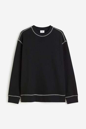 H&M Loose Fit Waffled sweatshirt