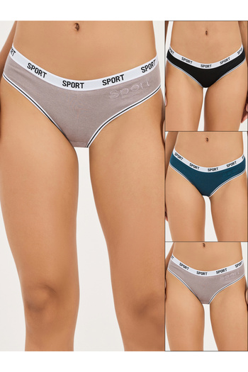 Styli Pack of 3 - Sport Text Elastic Cotton Bikini Brief