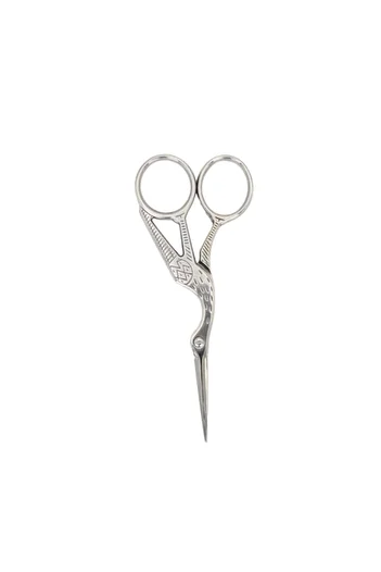 bidoluhobi Silver Embroidered - Beak Stork Scissors