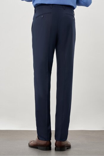 İmza Lacivert Esnek Yandan Cepli Slim Fit Classic Pantolon 1003245209
