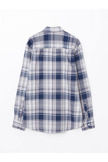 LC Waikiki LCW Regular Fit Long Sleeve Plaid Gabardine Men's Shirt