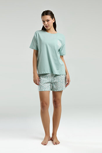 Rolypoly Women's Green Shorts Set