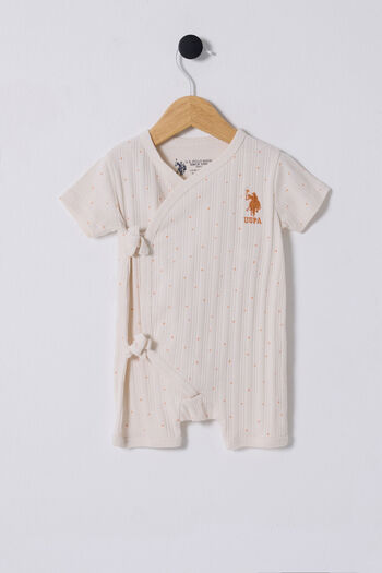 U.S. Polo Assn. U.S. Polo Assn. Baby Girl Cream Jumpsuit