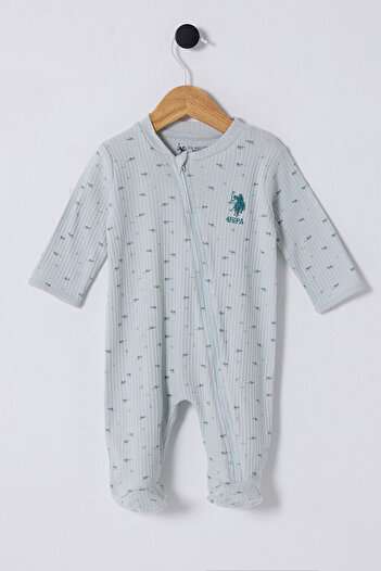 U.S. Polo Assn. U.S. Polo Assn. Baby Boy Green Jumpsuit