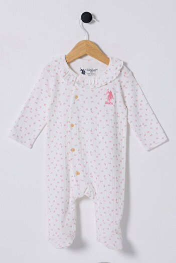 U.S. Polo Assn. Baby Girl Pink Rompers