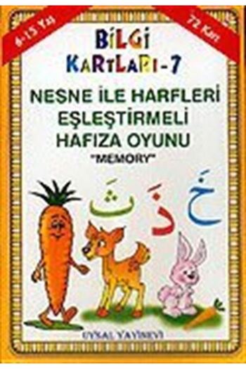 Uysal Yayınları İSTANBUL Flashcards Memory Game with Matching Letters with 7 / Objects (72 Cards)