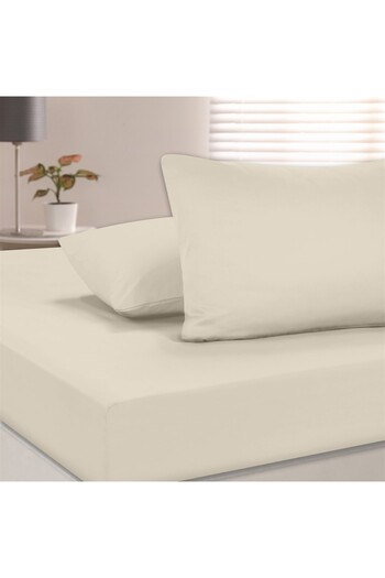 Evim 100% Cotton Akfil Flat Sheet Set 160X240 cm Cream Single