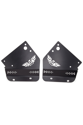 American Off Road Ford F150 Raptor 10-14 Front Bumper Double Pocket Lights Brackets, Pair