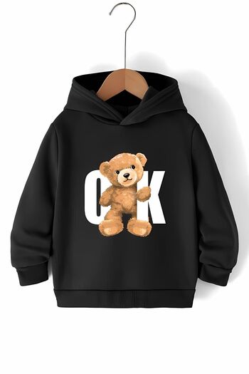 Merry Store Εποχιακή στάμπα Unisex Cool Παιδική κουκούλα και Σετ τσέπης καγκουρό