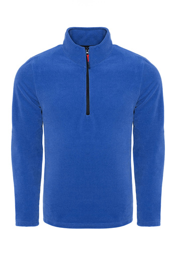 BLUETIFUL Unisex Oversize Μαύρο Πόλα - Άνετη εφαρμογή, Ανθεκτικό στο κρύο, Μισό φερμουάρ