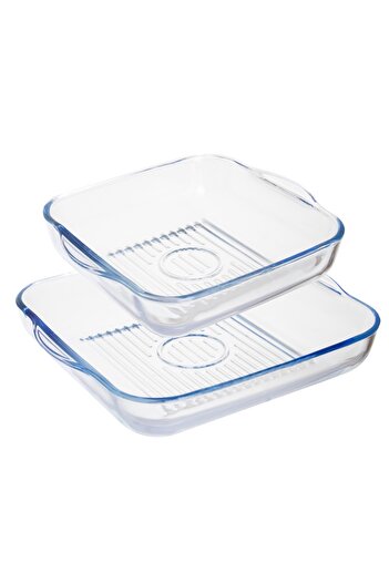 HIC 2-Piece square Oven Trays Set