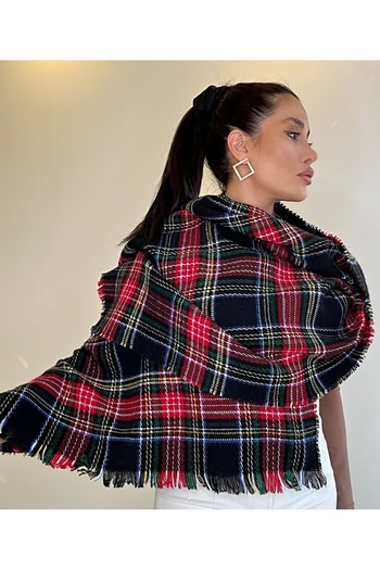 asalya Wool Knitwear Winter Shoulder Shawl