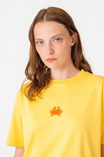 WWF Market T-Shirt Crab Premium - Κίτρινο