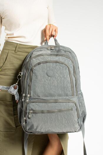 571 Collections Çanta Unisex Gray Ultra Light Waterproof Backpack - Multi Pocket (Model: 571-1G)
