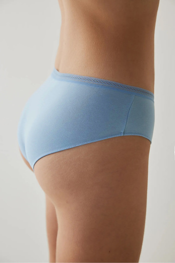 Humaone Pachet de 5 chiloți bikini de culoare pastel - portocaliu, trandafir praf, albastru, alb, antracit
