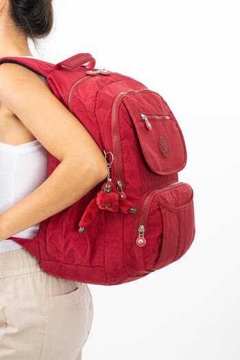 H&D COLLECTİON Ultra Light Multi-Pocket Waterproof Backpack Red (Model: 571-2E)