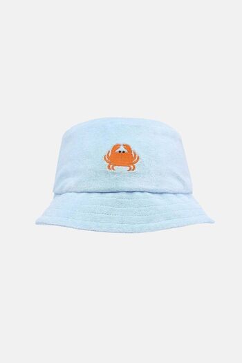 WWF Market Fisherman Crab Terry Hat - Light Blue