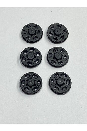 karantuhafiye Plastic Snaps / Black / 1.8 cm / Set of 6