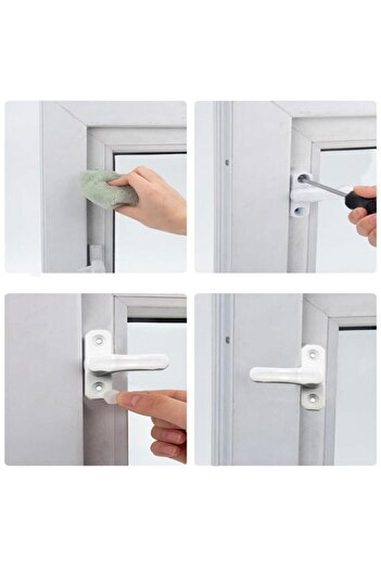 optana Bebek Güvenlik Çocuk Pimapen Pvc Kapı Pencere Emniyet Koruma Kilidi Mandalı Cam Kilidi