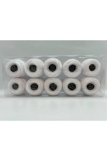 ALMİŞ Σετ κλωστών Almiş Perle Etamine-Cross Stitch 10 τεμαχίων (10 Gr-No:8)