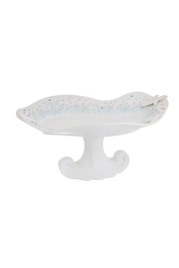 HIC Ceramic serving dish with base