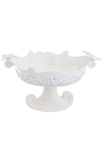 HIC Ceramic serving dish with base