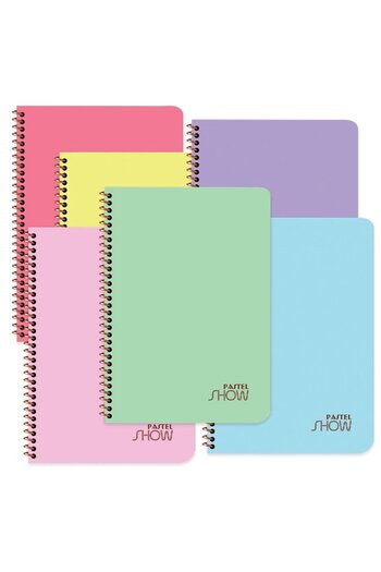 KESKİN COLOR عرض الباستيل 4 عبوات - A4 72 Yp. دفتر غلاف حلزوني مخطط