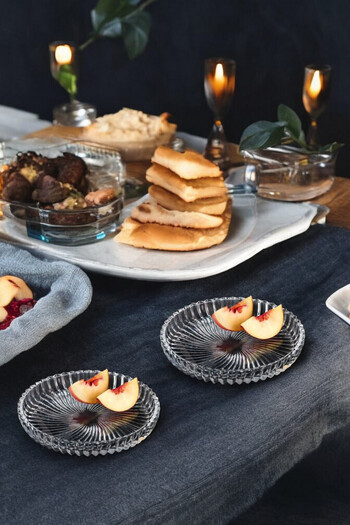 NEWNOW Santa 4-Piece Plate, Cerezlik, Dessert Plate, Presentation Plate, 13 cm