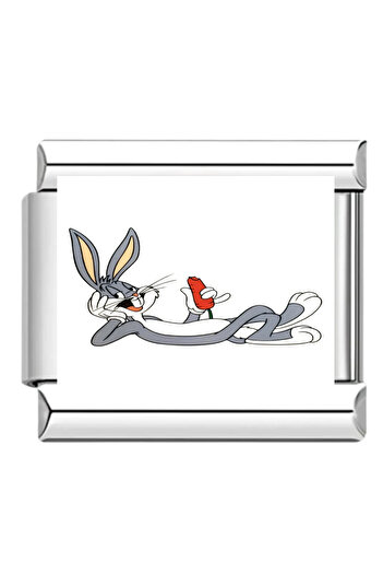 ITALIAN Bugs Bunny Patterned Italian Charm 9mm