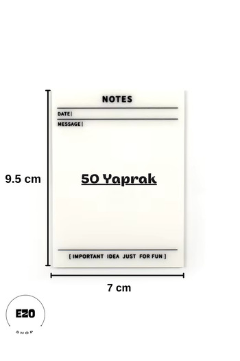 EZOSHOP Transparent Adhesive Post It Note Paper Postit Gridnotes Post-It