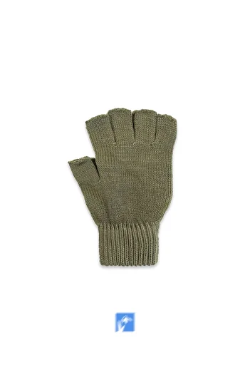 Kardelen Butik Denizli New Autumn and Winter, Solid Color Windproof Acrylic Cut Finger Gloves for Adult