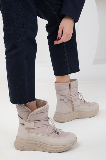 SOHO Beige Women's Boots - 20138 Model Bootie