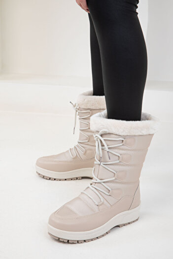 SOHO Μπεζ Γυναικείες Μπότες - 20136 Model Bootie